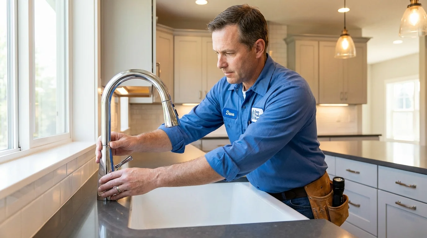 Kitchen faucet installation by Johns Plumbing LLC in Santa Monica
